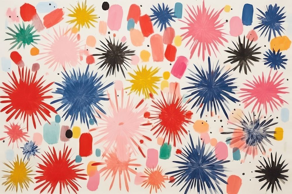 Abstract fireworks paper art pattern backgrounds.