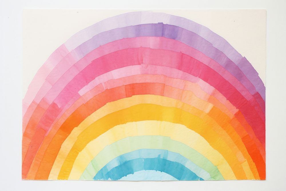 Abstract rainbow rainbow paper art backgrounds creativity.