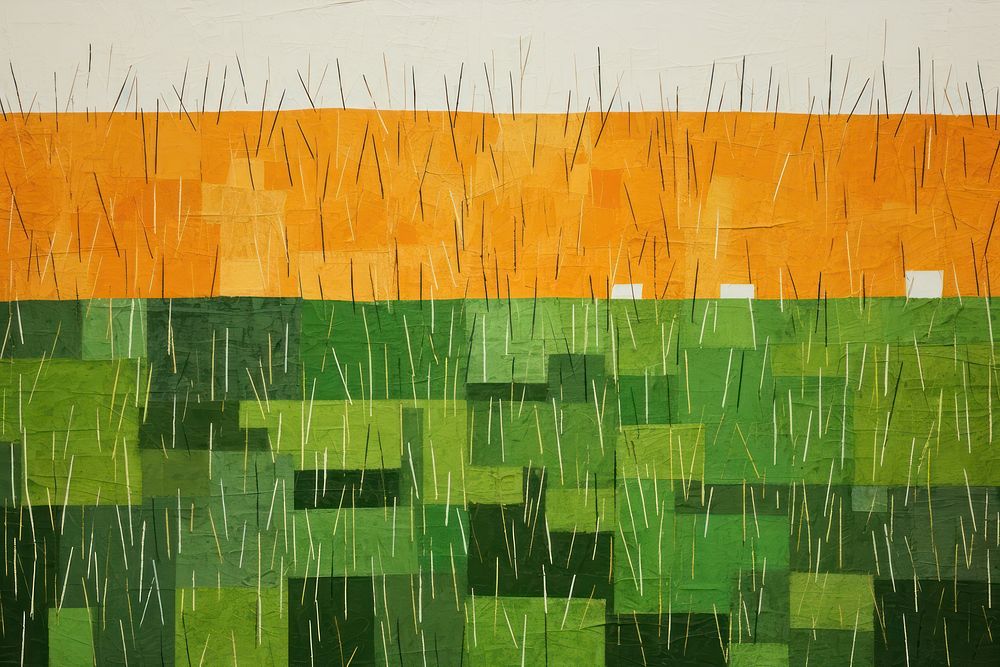 Field of Grass art painting grass.