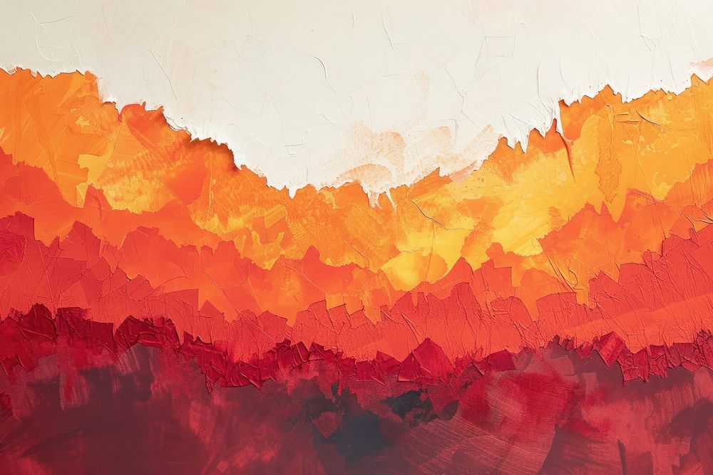 Field of fire abstract painting nature.