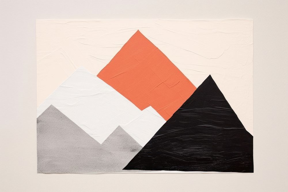 Mountain art painting paper.