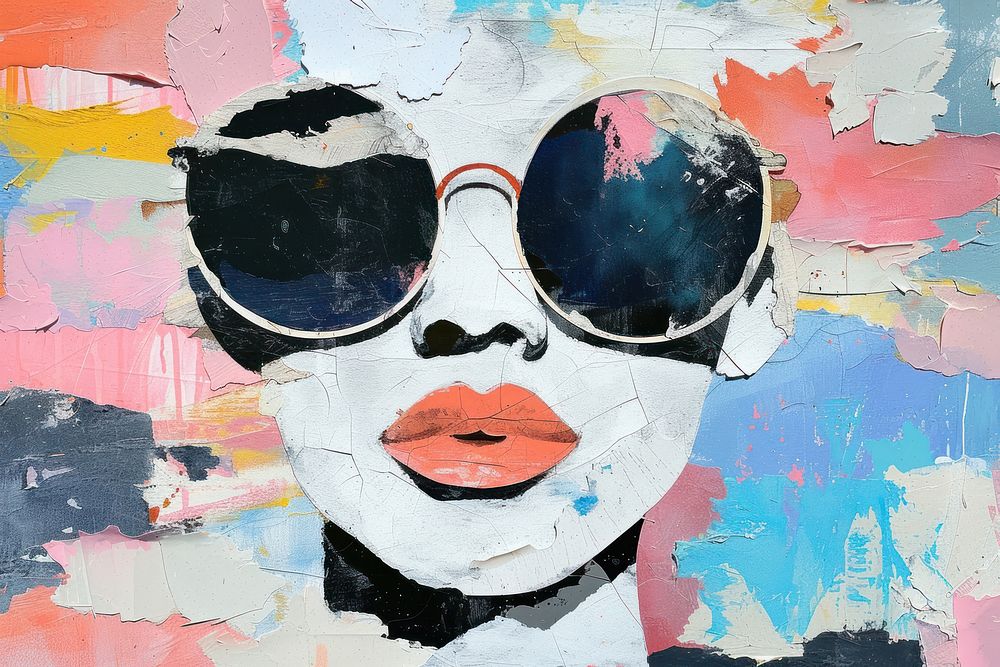 Sunglasses sunglasses art painting.
