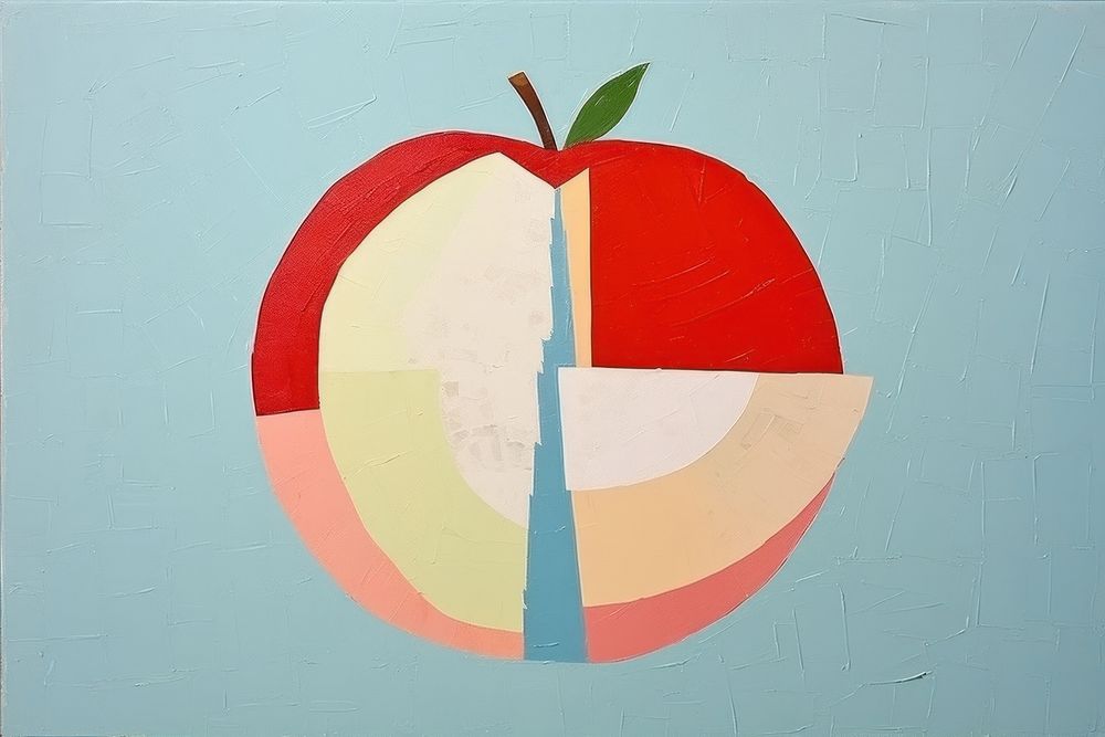 Pie apple art creativity painting.
