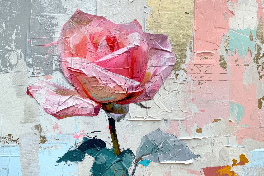 Rose rose art painting.