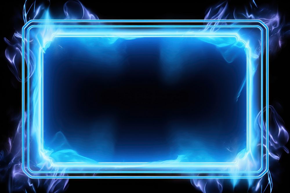 Neon frame backgrounds glowing light.