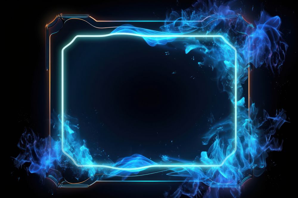 Neon frame backgrounds glowing pattern.