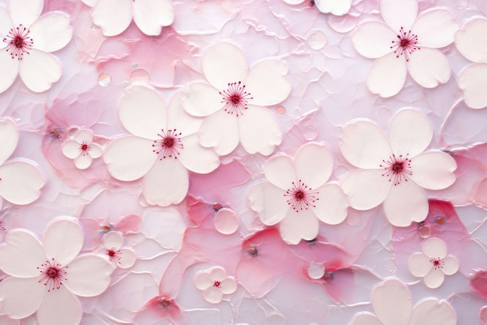 Sakura flower pattern backgrounds blossom petal.