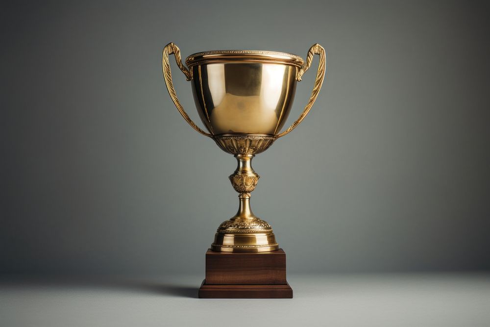 Trophy achievement refreshment copy space. AI generated Image by rawpixel.
