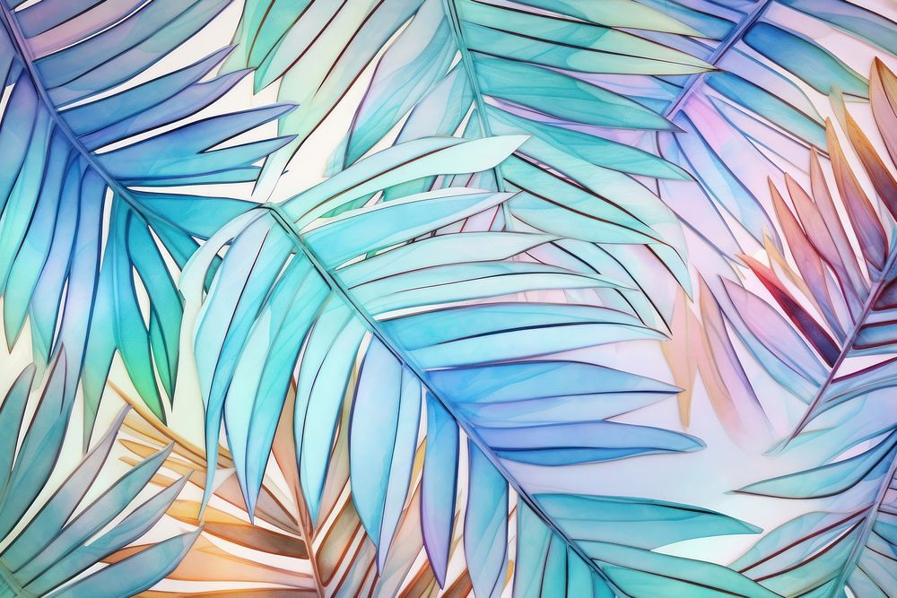 Palm leaves pattern backgrounds nature plant.