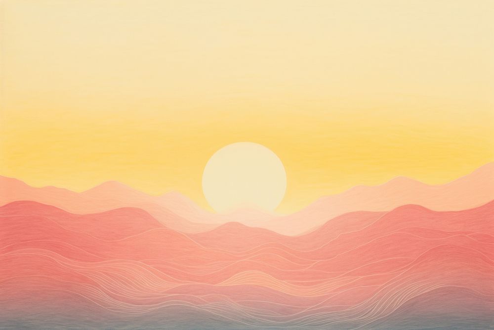  Sunrise backgrounds outdoors horizon. AI generated Image by rawpixel.