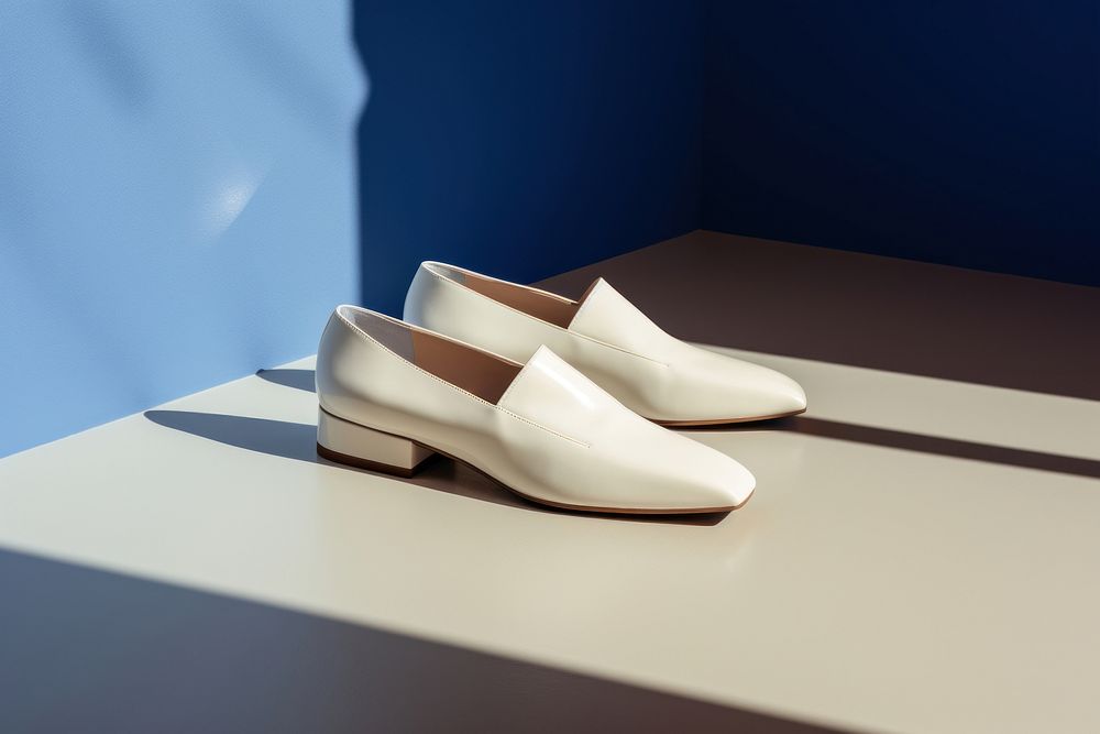 Shoe footwear white elegance.