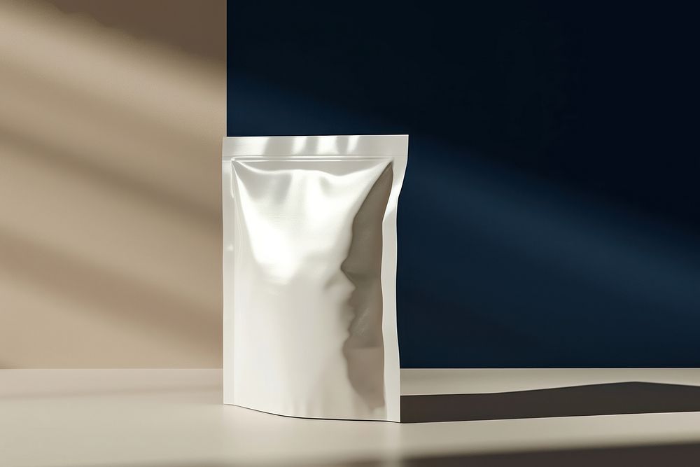 Doypack packaging  white porcelain aluminium.