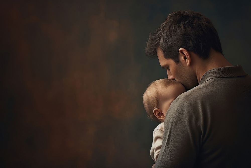 Father hold his child portrait adult photo. AI generated Image by rawpixel.