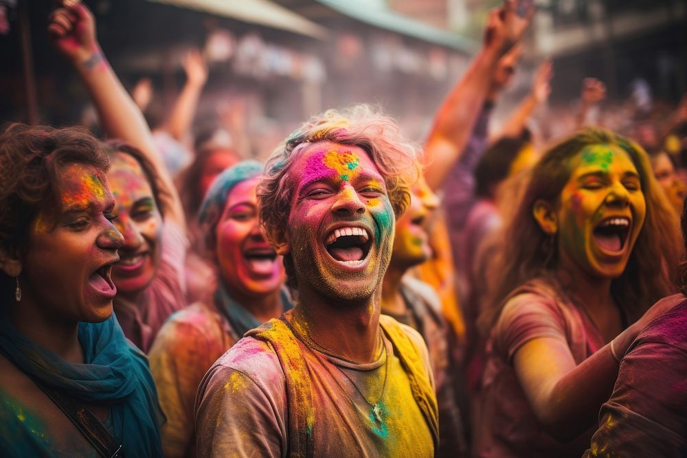 Holi festival holi adult. | Premium Photo - rawpixel