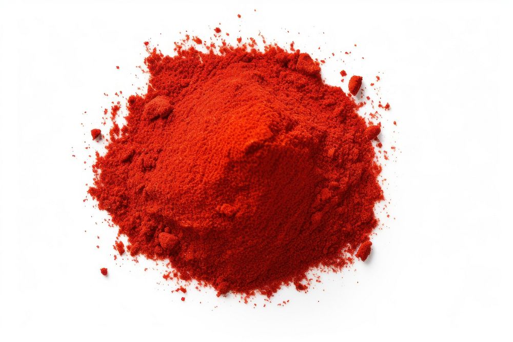  Pile of red paprika powder splattered ingredient freshness. AI generated Image by rawpixel.