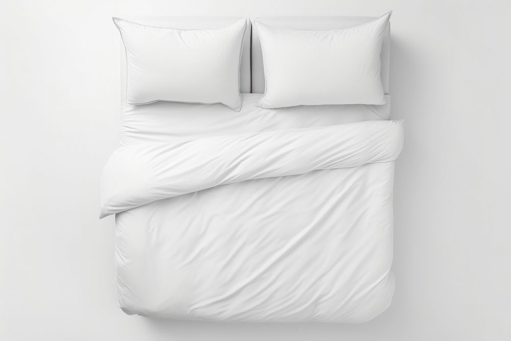 White bed backgrounds furniture pillow.