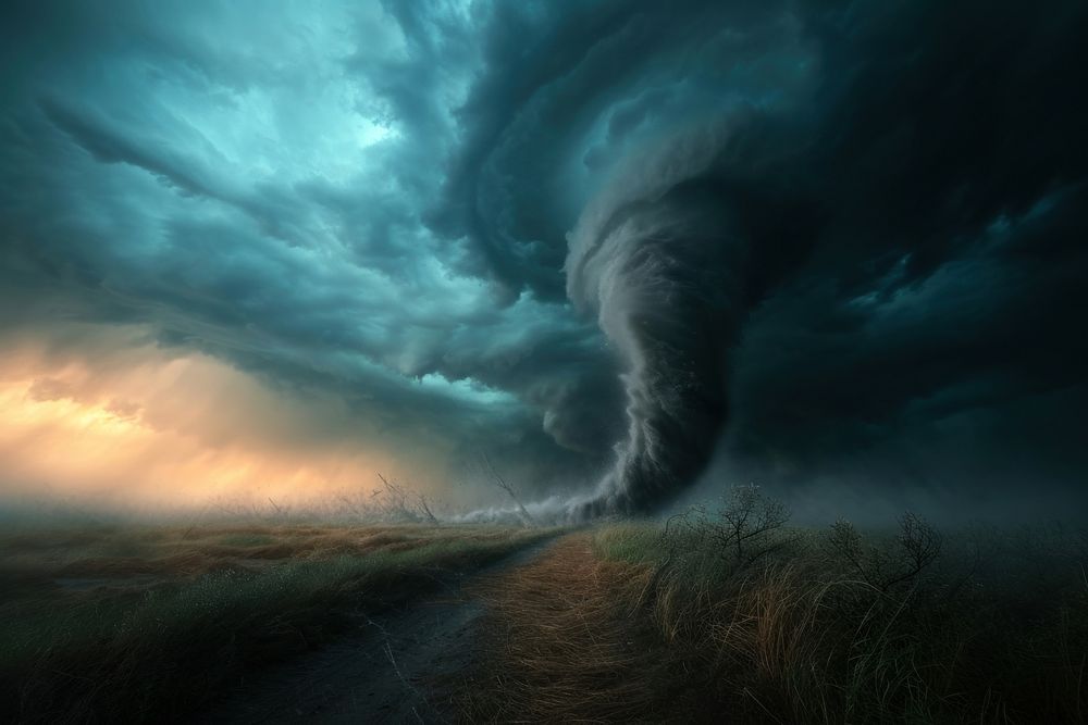 Tornado outdoors nature storm. 