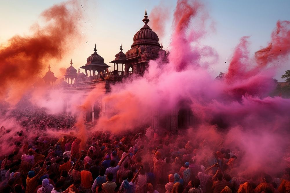 Holi festival holi architecture.