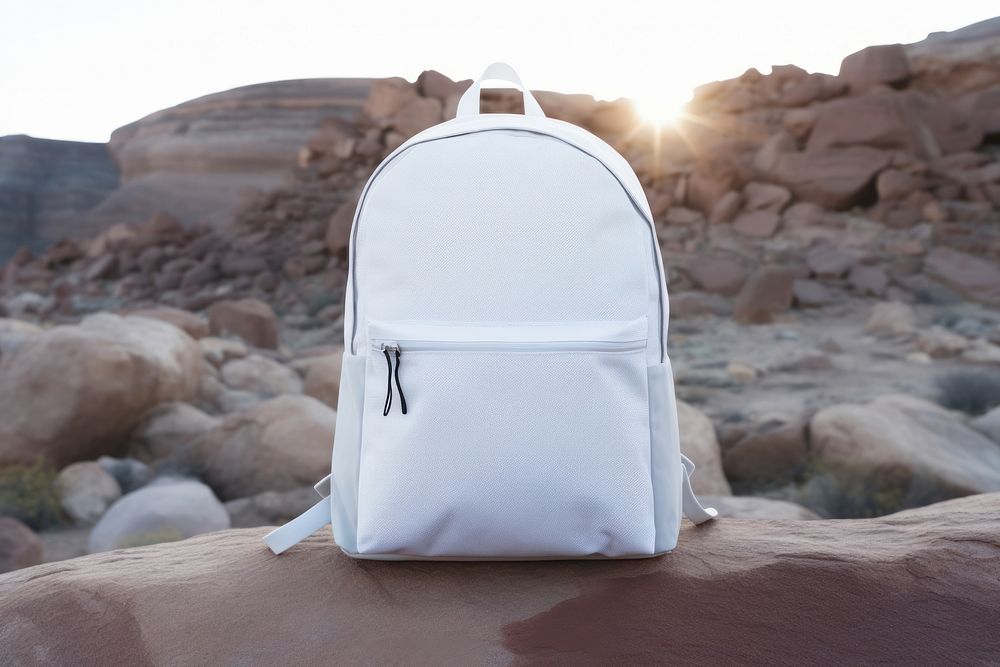 Backpack  white rock bag.