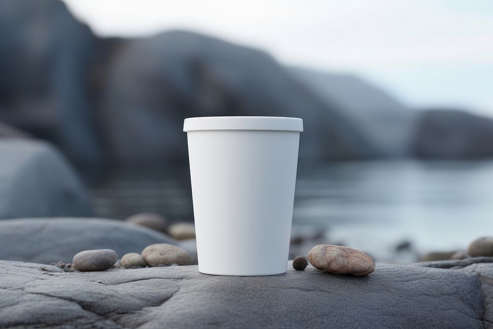 Plastic cup  rock coffee mug.