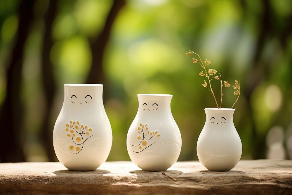 Vase porcelain ceramic pottery.