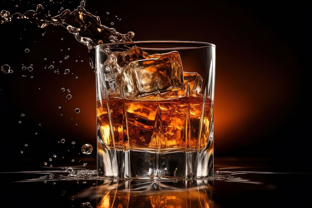 Whiskey glass whiskey whisky.