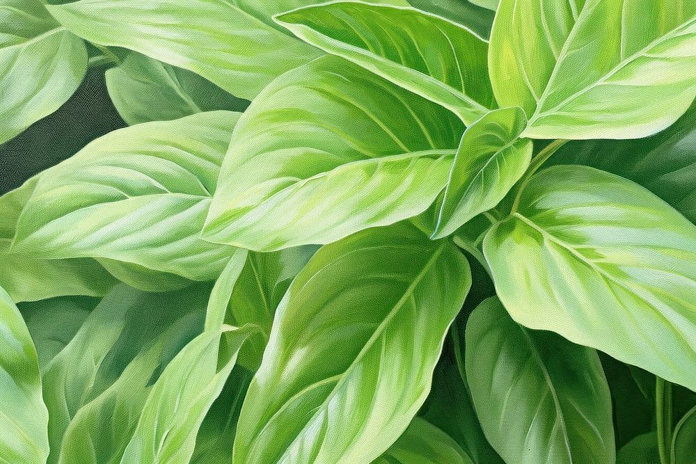  Basil leaf plant green herbs. AI generated Image by rawpixel.