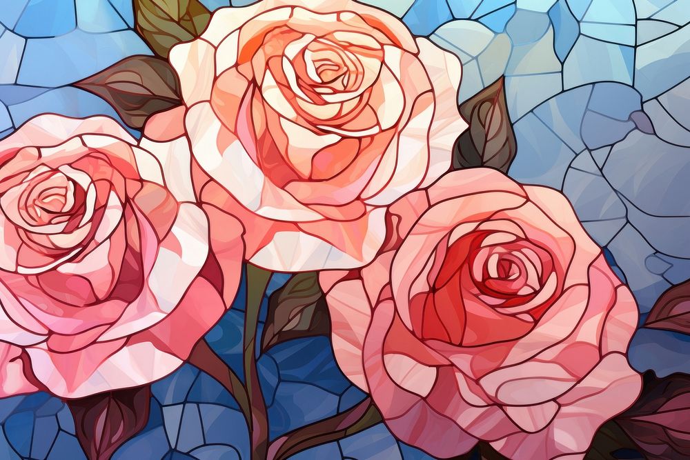 Rose flower background art backgrounds plant.