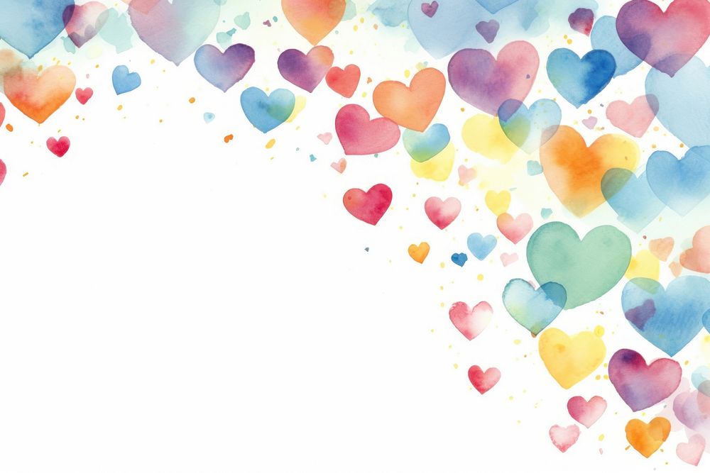 Confetti heart petal backgrounds. AI generated Image by rawpixel.