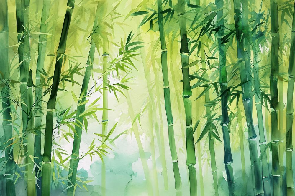 Bamboo grove abstract plant tranquility.