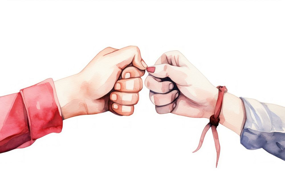 Female coworkers doing fist bump finger hand togetherness. AI generated Image by rawpixel.