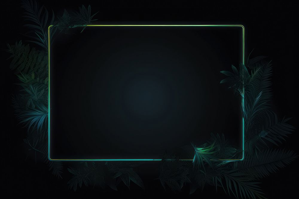 Tropical neon frame light backgrounds glowing.