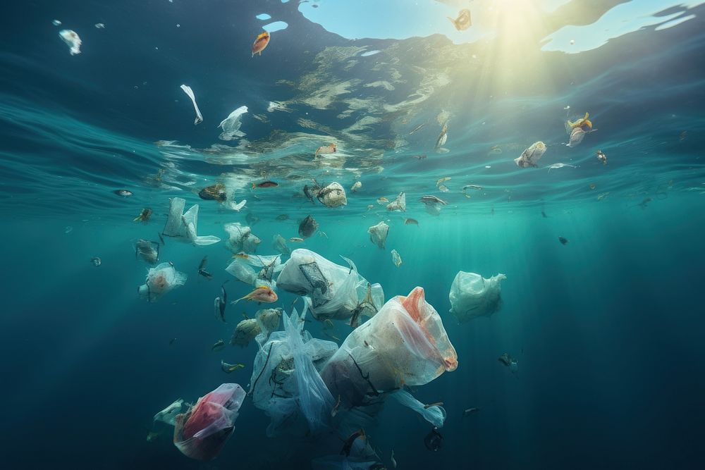 Trash sea underwater pollution outdoors. | Free Photo - rawpixel