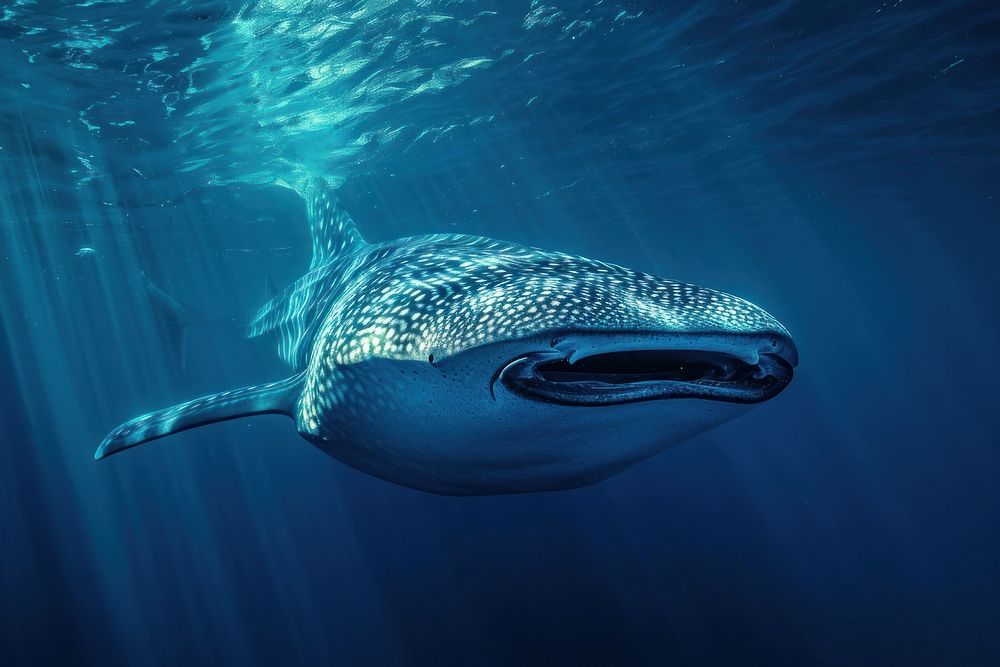 Underwater photo of whale shark animal outdoors mammal.