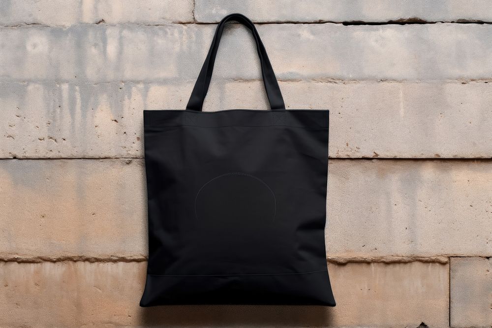 Tote bag handbag black architecture.