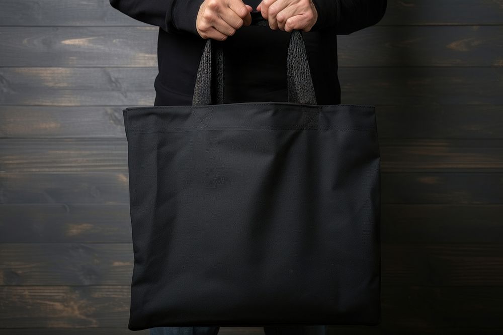 Tote bag handbag adult black.
