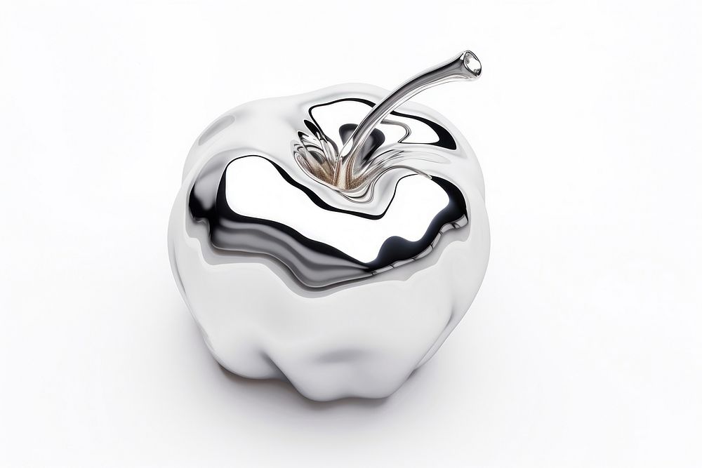Apple melting silver jewelry food.