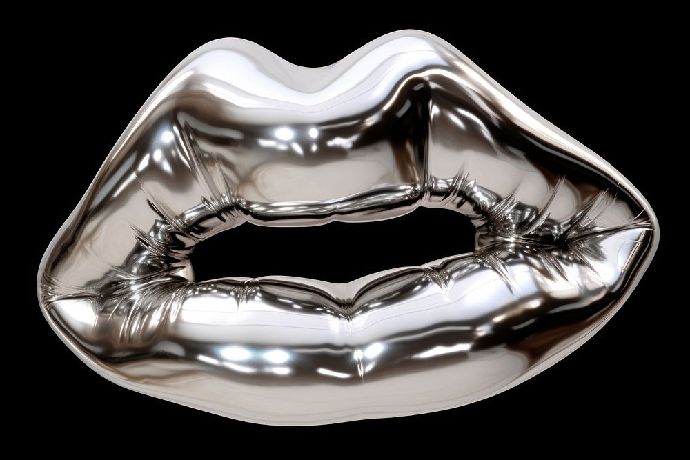 Lips melting silver accessories accessory.