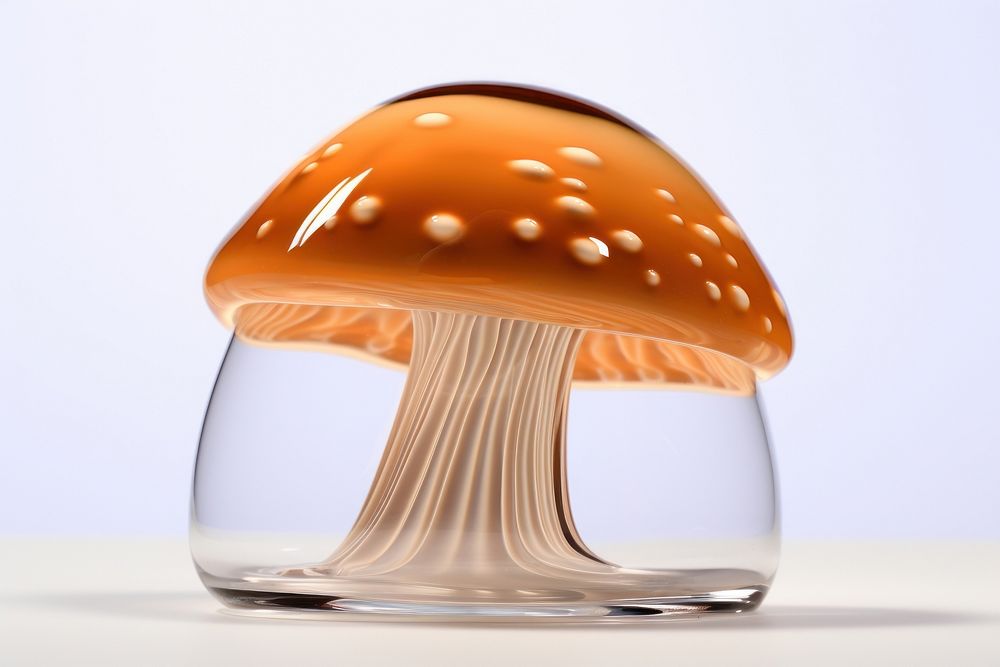 Melting mushroom fungus glass lighting.