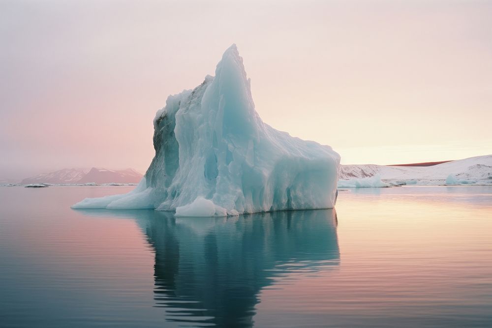 Iceland iceberg landscape outdoors nature tranquility.