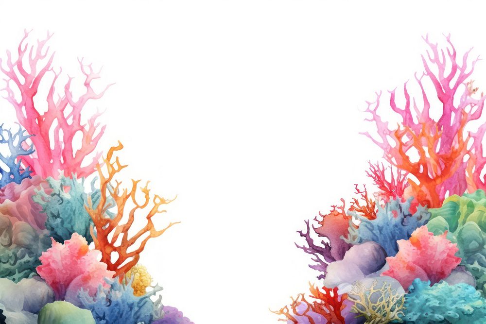 Cute rainbow coral reef outdoors nature water.