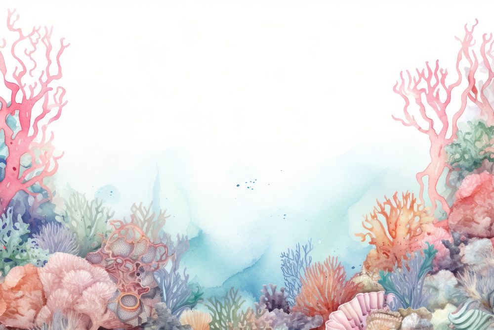 Glitter coral reef border outdoors | Premium Photo Illustration - rawpixel