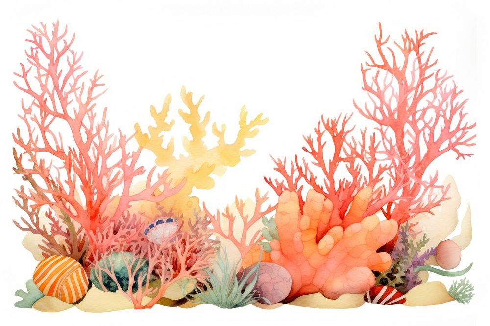Terracotta coral reef border outdoors nature water.