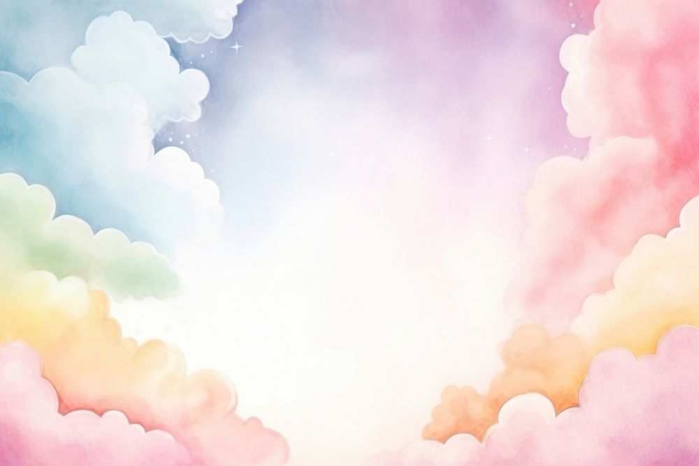 Cute pastel cosmic nature cloud sky.