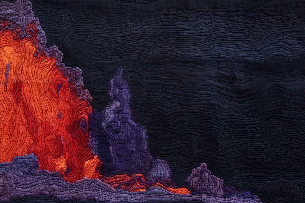 Ultraviolet running lava backgrounds textured darkness.