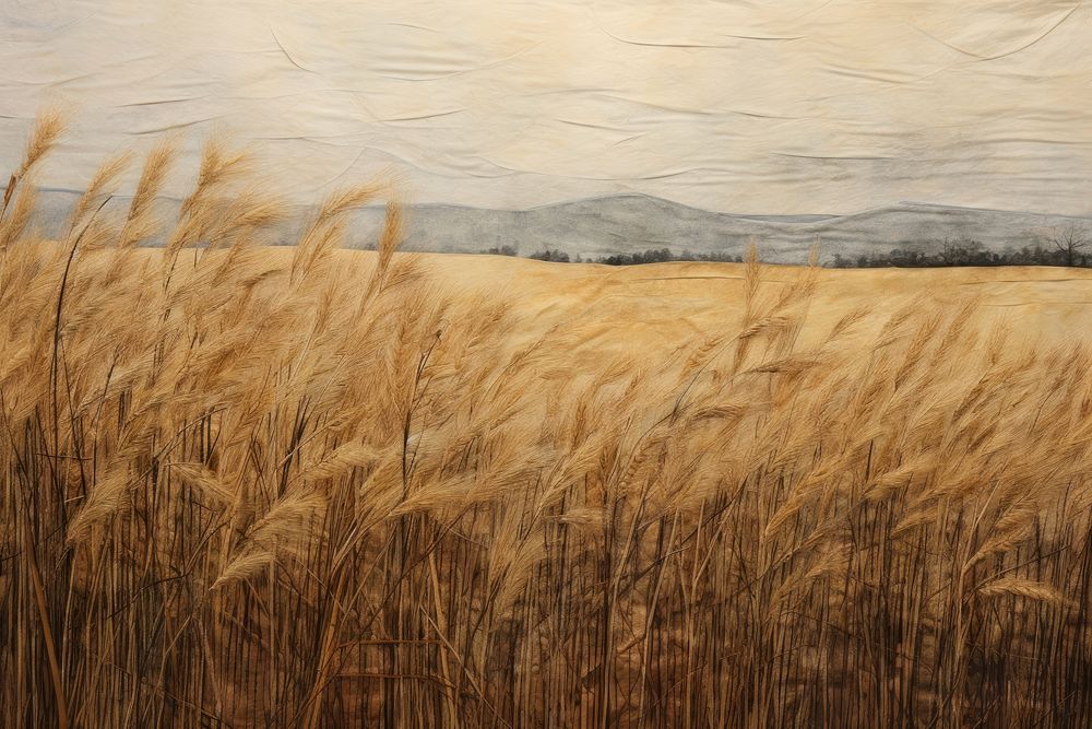 Field wheat landscape outdoors.