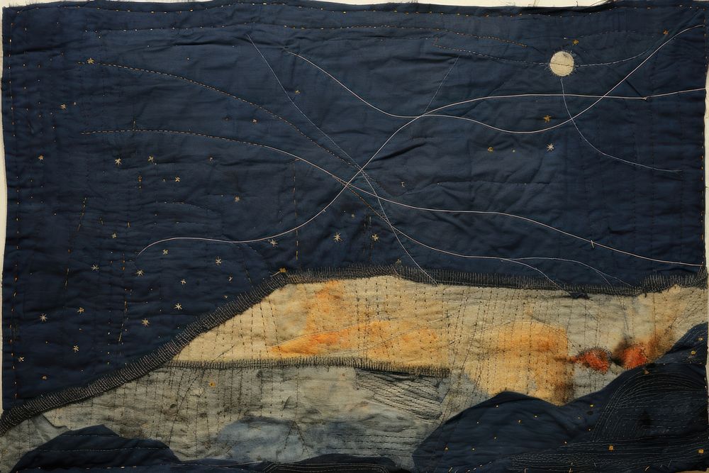 Shooting stars texture quilt backgrounds.