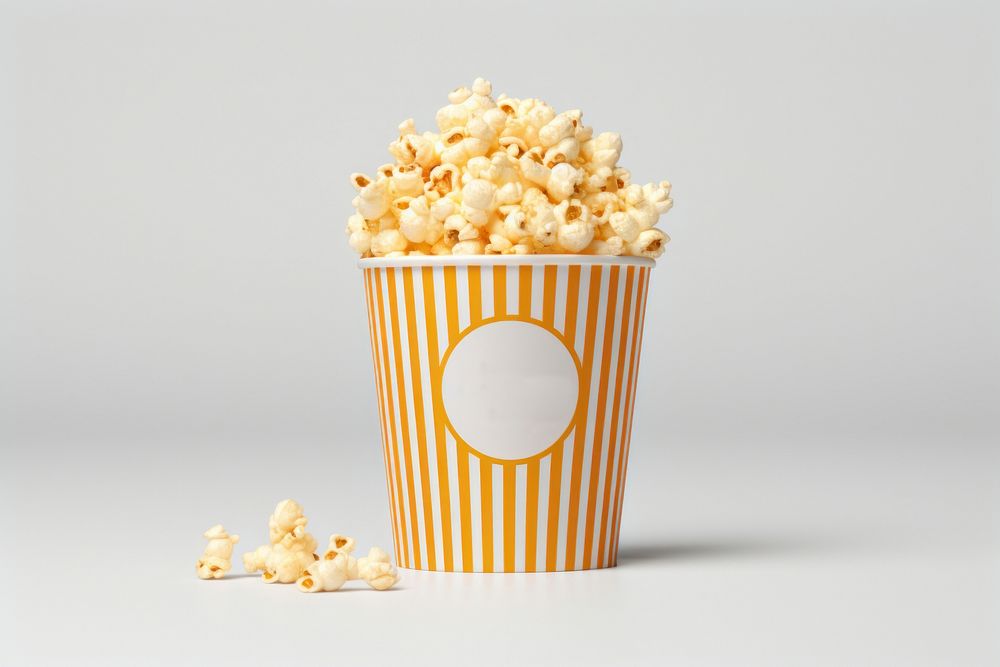 Popcorn Container Packaging Mockup popcorn snack food.
