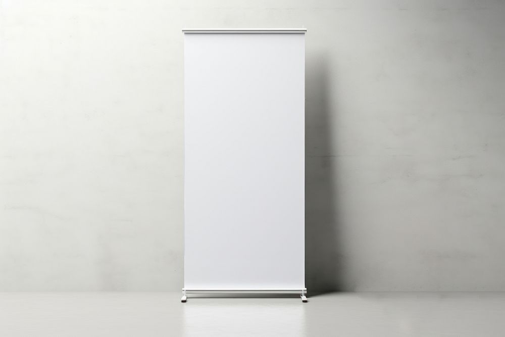 Roll up banner  gray gray background architecture.