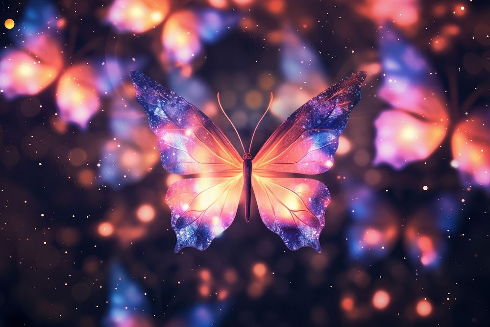 Pattern bokeh effect background butterfly outdoors nature.